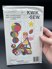 Kwik Sew Pattern 2542 Baby Balls Tooth Fairy Pillows Blanket Craft Sewing