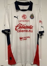 Puma Chivas Guadalajara 2023-24 Away Jersey White Guillory #8 Mens 2XL