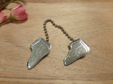 Vintage JUMPING JACKS SHOES Metal Bib Clip