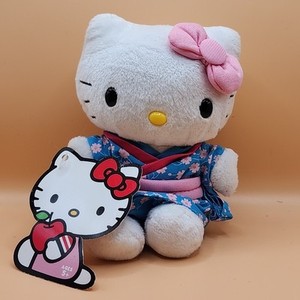 Peluche Hello Kitty Chirimen Nihon Ningyou De Sanrio Japon Rosa | Envío