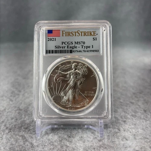 2021 PCGS MS 70 Silver Eagle-Type 1 First Strike