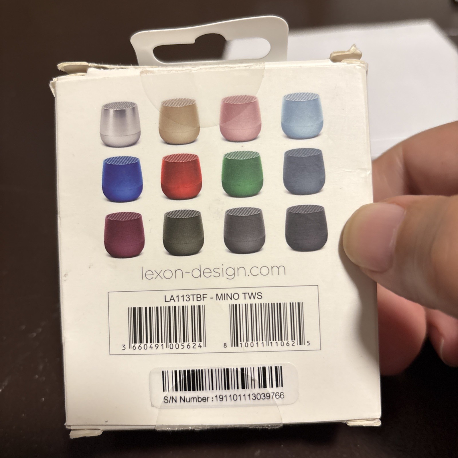 Lexon Mino Portable Bluetooth Speaker LA113, Blue New Open Box