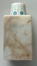 Vintage 3 oz. Dixie Cup Bathroom Dispenser Pop Up Plastic Faux Marble Design