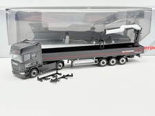 Herpa 928397 Paul Schockemöhle Scania R13 Baustoff SZ mit Ladekran