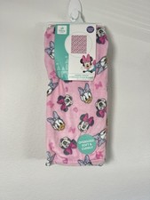 Disney Baby Minnie Mouse Fleece Pink White  Girls Blanket NWT Lovey Soft