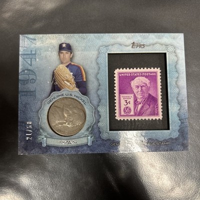 2015 Topps - Birth Year Coin and Stamp Nolan Ryan #CS-18 Nickel /50