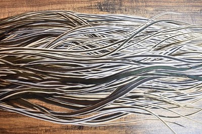 Full  or Half  Set Sized GOLDEN BADGER Dry Fly Rooster Saddle Feathers Fly Tying