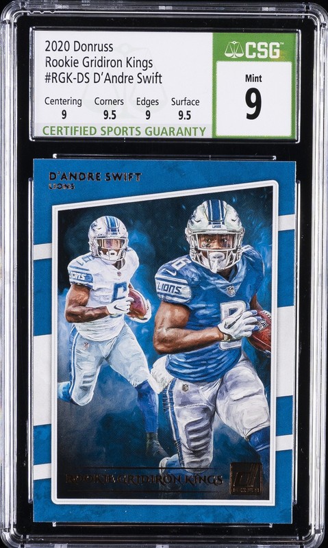 2020 DONRUSS ROOKIE GRIDIRON KINGS #RGK-DS D'ANDRE SWIFT ROOKIE RC CSG 9