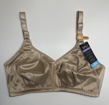 Bali Double Support Full-Figure Wireless Bra DF3820 Tan Size 38DD Cool Comfort