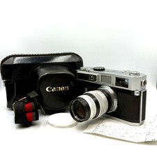 Canon Model 7 rangefinder film camera w/serviced Canon 100/3.5 Lens VTG Case