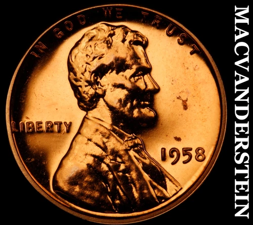 1958 Lincoln Wheat Cent- Choice Gem Proof Luster No Reserve #i9926