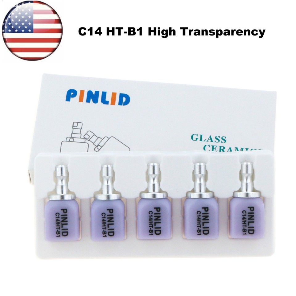 US C14 HT Dental Glass Ceramic Lithium Disilicate Blocks CEREC CAD CAM ...