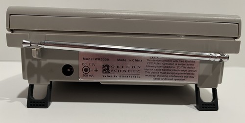 Oregon Scientific All Hazards Desktop Weather Radio NOAA WR3000 Tested Working - Picture 9 of 16
