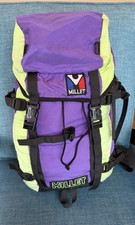 Millet Purple Alpine Mountaineering Backpack, internal frame, ski/ice axe loops