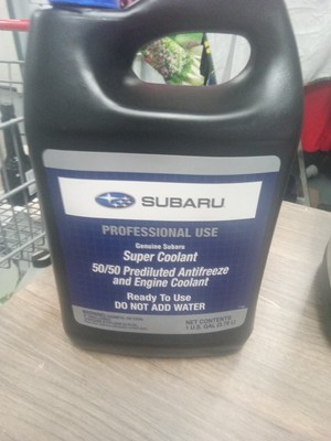 #ad Subaru Super Coolant 50 50 Pre Diluted Antifreeze Engine Coolant 1 G 046 $36.99
