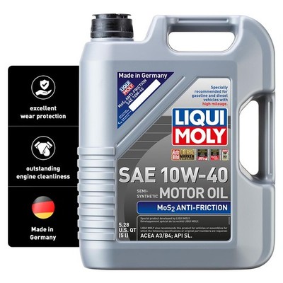 Liqui Moly MoS2 10W-40 5L Synthetic Oil