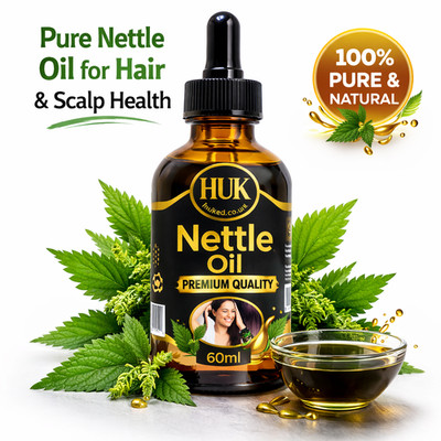 Brennnesselöl 60ml Haar- & Kopfhautbehandlung | Wurzeln stärken + Haarausfall reduzieren UK