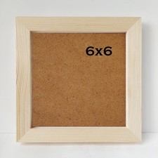 6X6 Photo Frame Solid Wood Frame Square 6X6 Picture Frame.No Paint.Protection