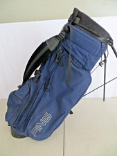PING Golf Bag - Hoofer 2 Stand/Carry - 4 Way Divider - Blue - Dual Straps