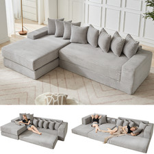  NEW ARRIVED  VIDEO PROVIDED  Oversize Cloud Couch, L-Shape Sofa, Convertibl