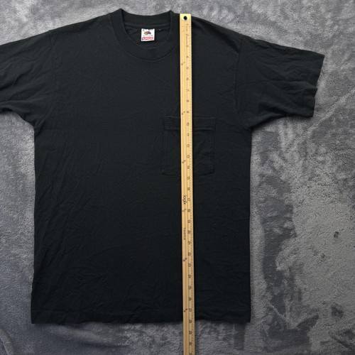 Vintage Fruit of the Loom Shirt Mens Medium Pocket Single Stitch Made USA 90s - Picture 8 of 10