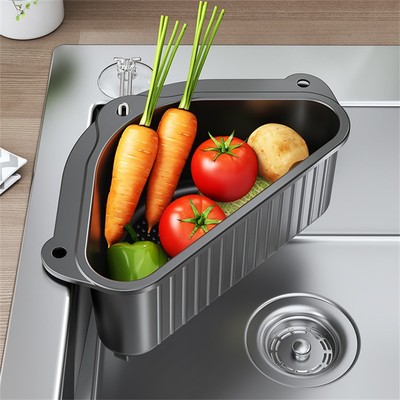 ABS Dreieck Spüle Sieb 2er Pack Korb Filter für Lebensmittelabfälle in Küchenspüle