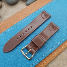 Vintage 18mm Kreisler Classic Shell Cordovan Short Tapered 50s Unused Watch Band