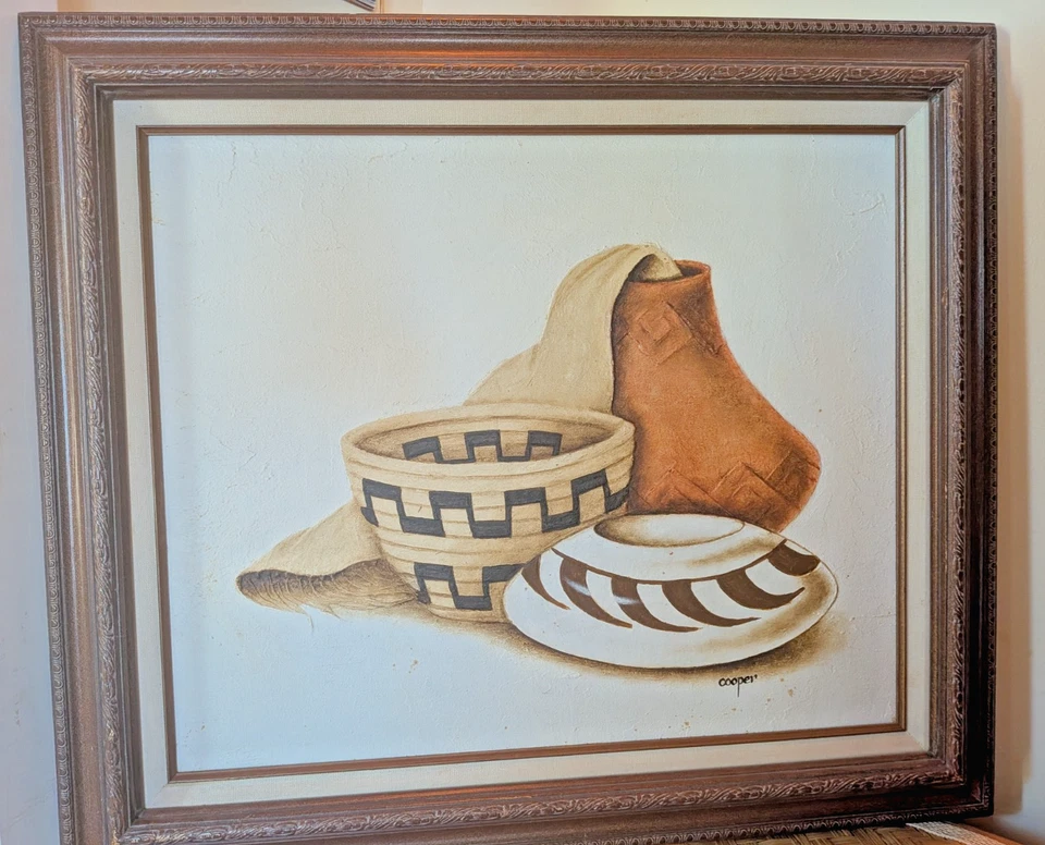 Cesta original Wayne Cooper Southwest sobre lienzo Foto 2 de 4