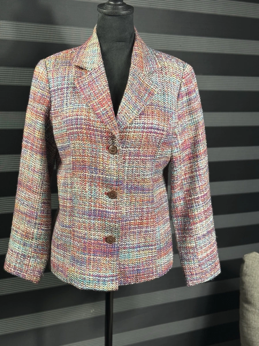 Veste En Tweed Coldwater Creek Taille L Femme - Occasion Très Bon état - Style Kimono