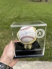 Dennis Eckersley Autographed Baseball Mounted Memories COA W/ Case A’s