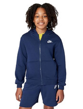 Nike Unisex Big Kids' Sportswear Club Fleece Full-Zip Hoodie Size XL