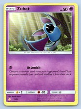 Pokemon Zubat SM Trainer Kit: Lycanroc & Alolan Raichu SMK1 11/30 LP