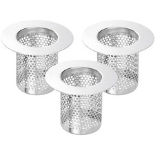 3 Pack Shower Drain Strainer 2x2.6 Inch 304 Stainless
