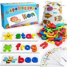 Alphabet ABC Learning Educational Toys for 3 4 5 Years Old Boys Girls, Wooden...