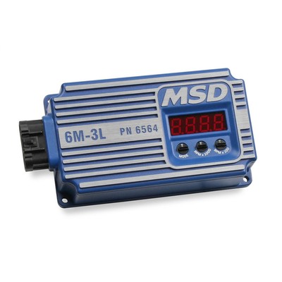 MSD Ignition Control Box 6564; 6M-3L Marine Digital 135 mJ Blue Aluminum