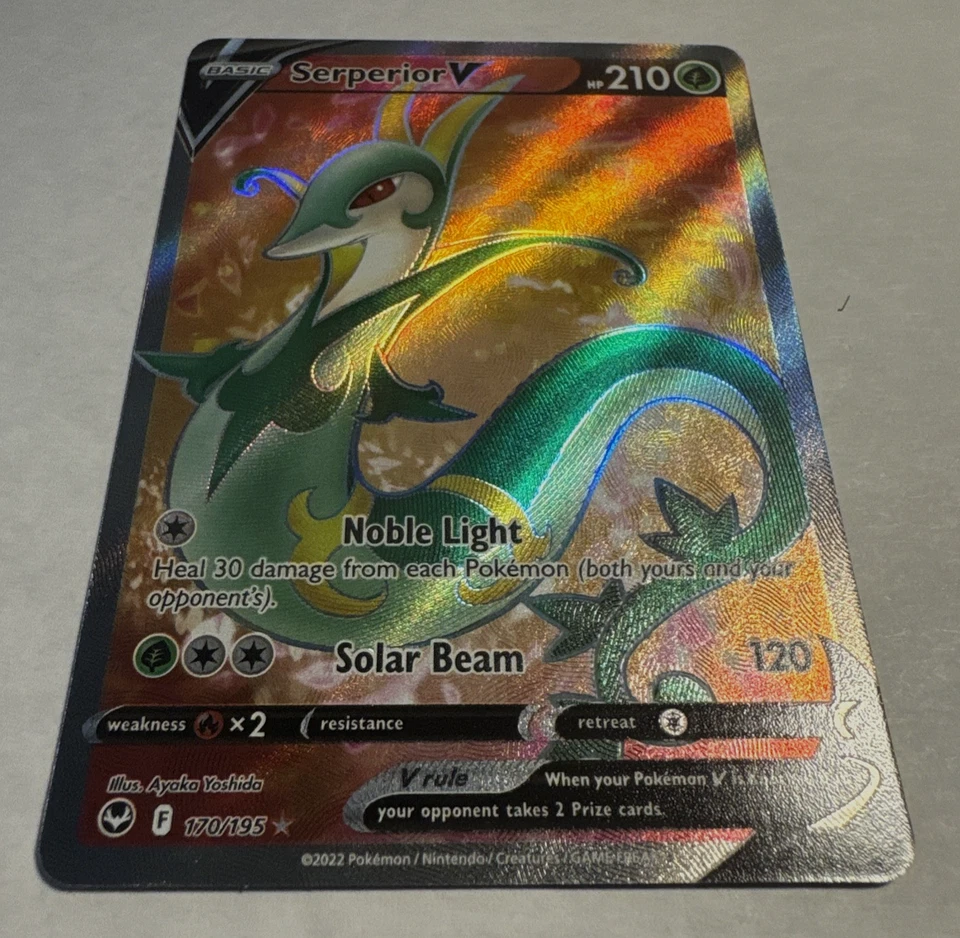 Serperior V (Full Art) 170/195 Swsh12: Sword & Shield - Silver Tempest Holo NM - Image 3 of 4