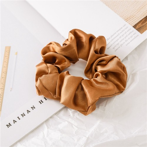 12 Pcs Girls Hair Elastics Handmade Cotton Rope Stretch Tie Solid Color Ties - Picture 4 of 12