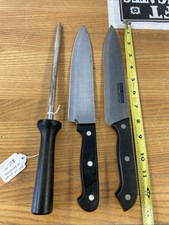 Pair Of Knives With Sharpener. Wesley Forge K...