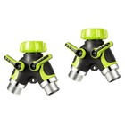 2 Pieces Gartenschlauch Verbindungsstück Steckverbinder Gartenschlauchadapter