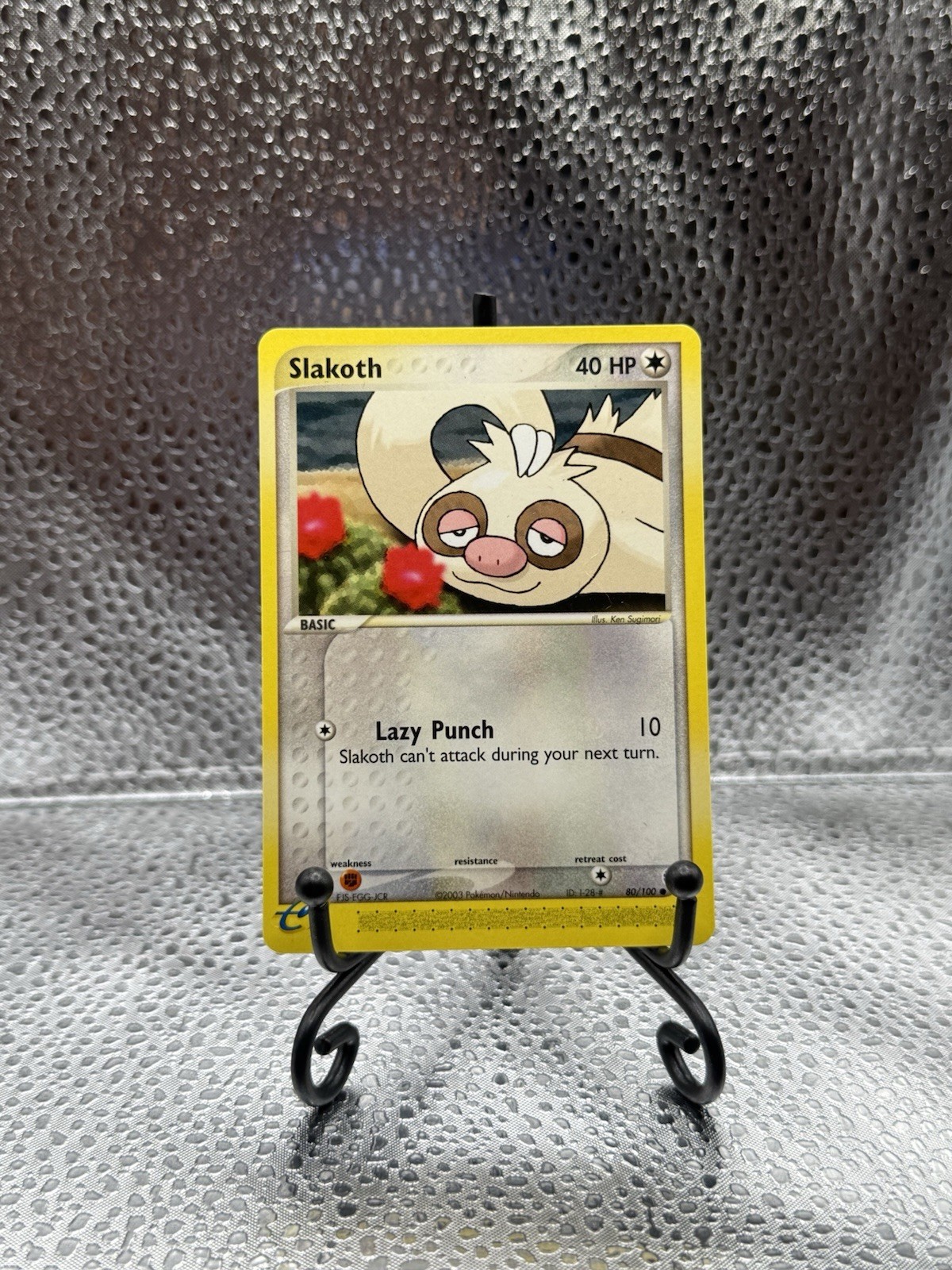 Slakoth 80/100 Sandstorm Regular - NM/VLP - Pokemon E-Reader