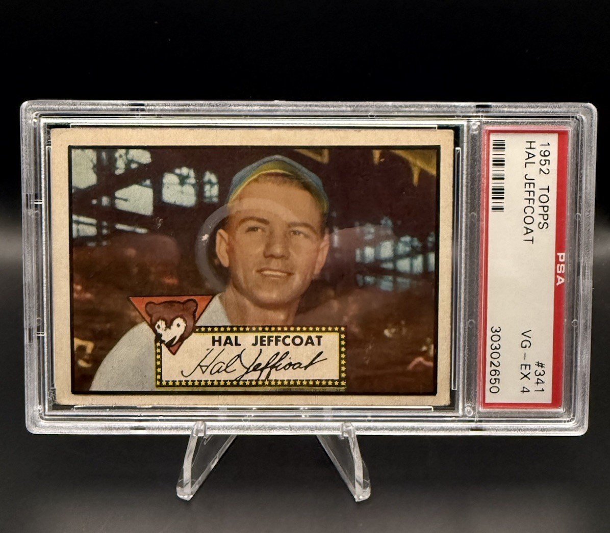 1952 Topps - High # Hal Jeffcoat #341 PSA 4