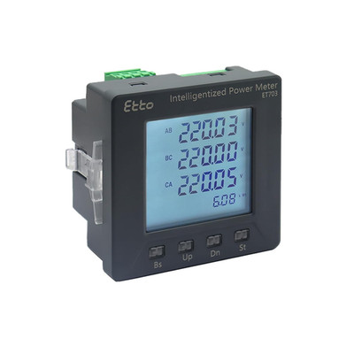 3 Phase Full Power Current Voltage Power Meter Intelligent Multi-Function Progra