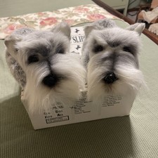 1990 Slipper King L. A. California Pedigree Slippers Schnauzer One Size