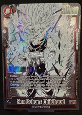Son Gohan : Childhood SB02-008 SR MANGA BOOSTER 02 Dragon Ball Super TCG NM