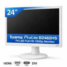 iiyama ProLite B2482HS 24" TN LED Full HD 1200p Monitor - HDMI VGA DVI Ports