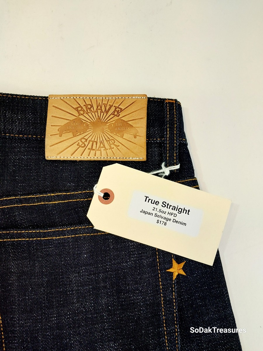 Brave Star True Straight 36x36 HFD Selvedge Denim Jeans
