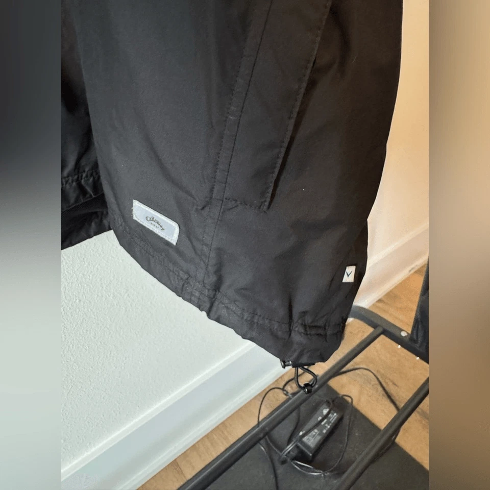 Black Callaway Golf Weather Series Lightweight Jacket Windbreaker size Large - Image 4 of 4