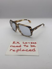 Renauld Sunglasses Unisex Brown Tortoise Wrap Gray Lenses Made in France