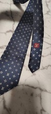 Louis Vuitton LV Monogram tie Color Blue Pre-owned