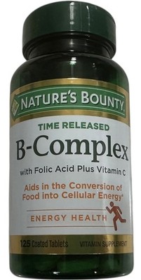 Nature's Bounty Time Released B - Complex 125 Tablets Expires 05/2027 New Bottle